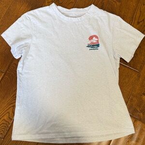 Patagonia Kids Light Gray Graphic Tee